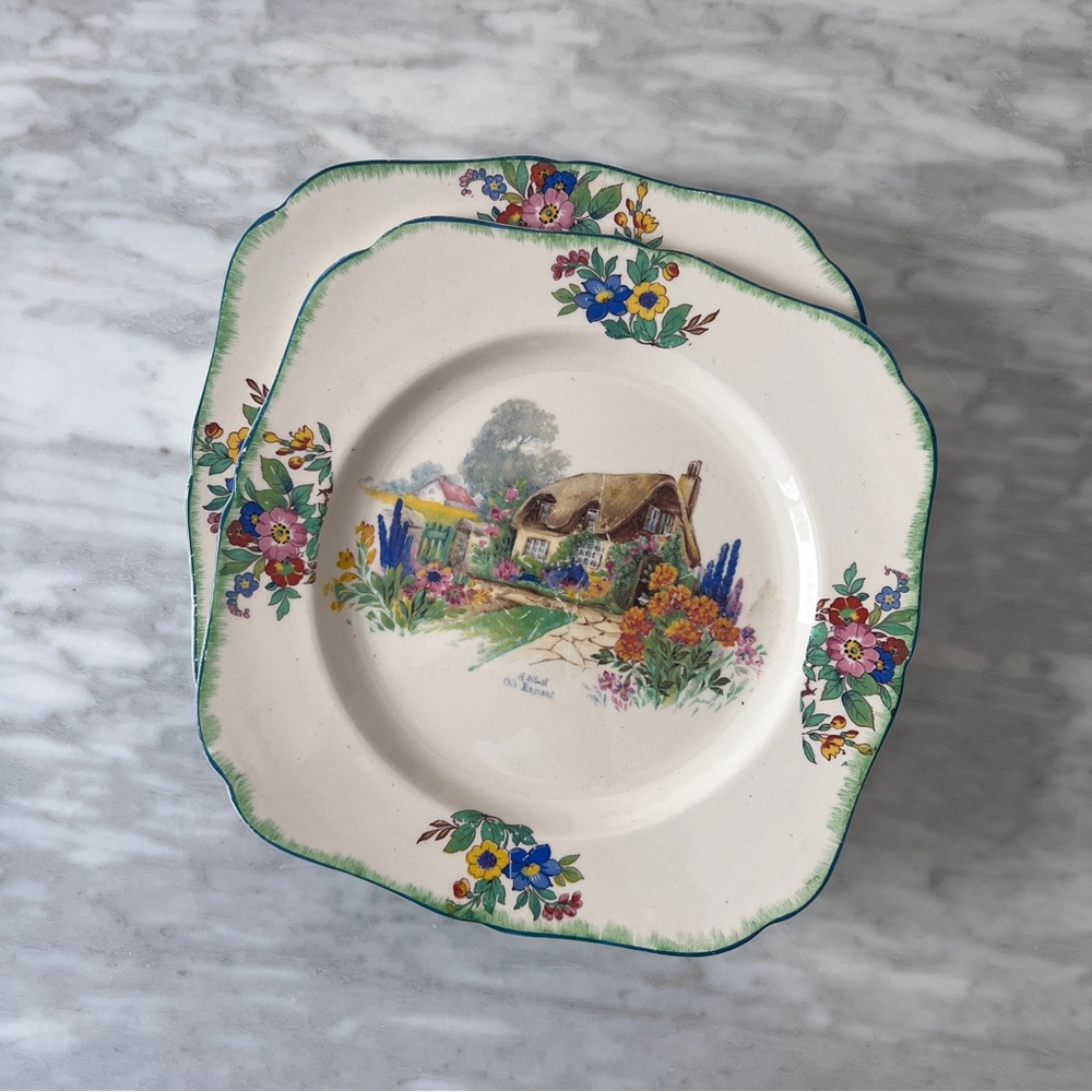 Vintage H & K Tunstall "A Bit of Old England" Plates - Set of 5